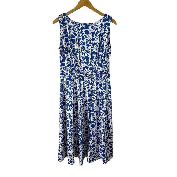 Perceptions Sleeveless Ruched Waist Floral Midi Dress M Feminine Colorful Summer - Picture 1 of 10